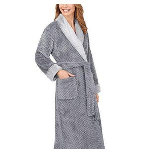 Carole Hochman Textured Plush Wrap Women's Robe (No Tags)